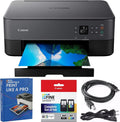 Canon PIXMA TS6420a All-in-One Wireless Color Printer with Print, Scan, Copy, Photo Print & Mobile Functions (Renewed) Bundle with DGE USB Cable + Print Like A Pro Guidebook Kit
