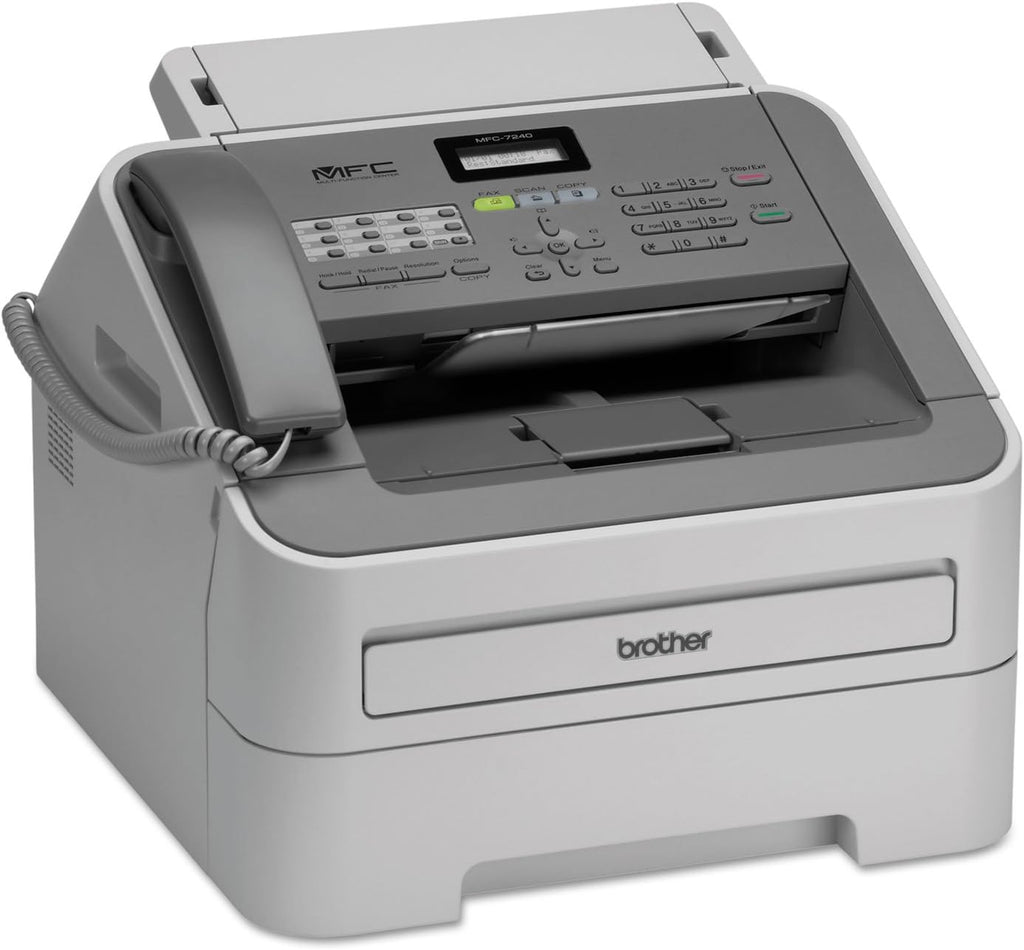 Brother Printer MFC7240 Monochrome Printer with Scanner, Copier and Fax,Grey, 12.2" x 14.7" x 14.6"