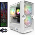 STGAubron Gaming PC Computer Desktop, AMD Ryzen 5 5500 up to 4.2GHz, GeForce RTX 2060 Super 8G,16G DDR4, 1T SSD, WiFi 6 5G & BT 5.2, RGB Fan x3, Windows 11 Home