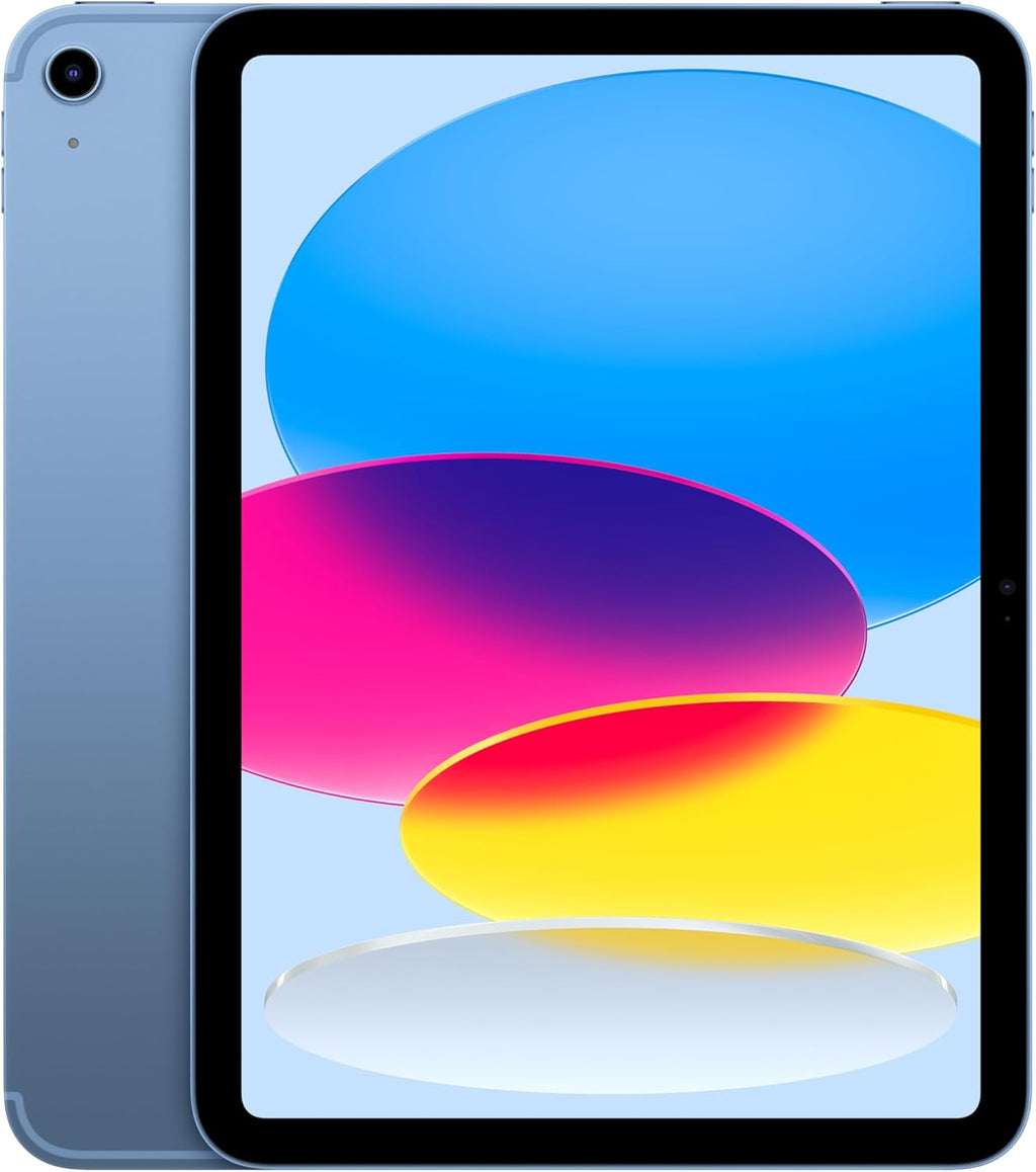Apple iPad 11-inch: A16 chip, 11-inch Model, Liquid Retina Display, 128GB, Wi-Fi 6 + 5G Cellular, 12MP Front/12MP Back Camera, Touch ID, All-Day Battery Life — Blue