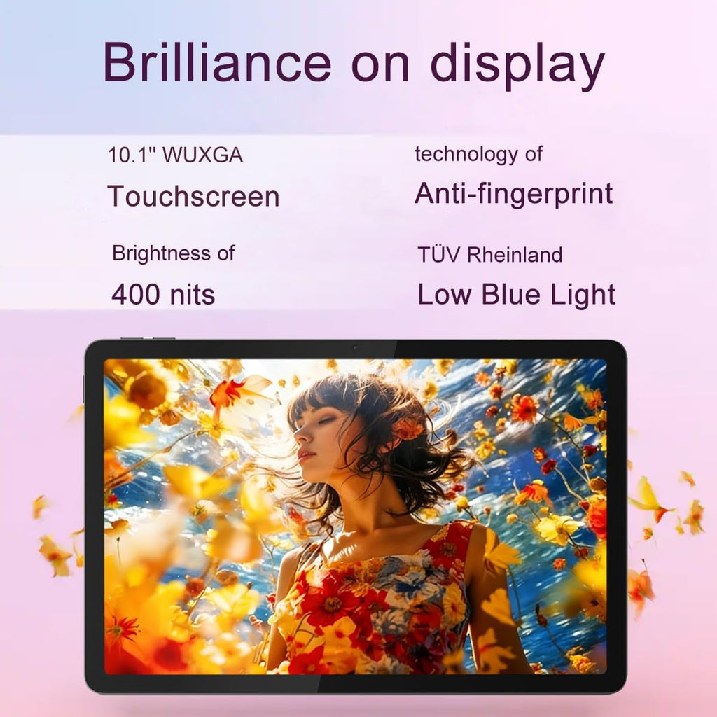 Lenovo Tab M10 10.1" Idea Android Tablet, 192GB Storage (128GB eMMC+64GB SD Card), FHD+ (1920x1200), 8-Core MediaTek, Ultra-Light Design for Kids, Student, Gaming, Long Battery Life, 8MP+5MP Camera