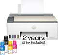 HP Smart Tank 5000 Wireless All-in-One Ink Tank Printer, Scanner, Copier with 2 Years of Ink Included, Best-for-Home, Cartridge-Free, Refillable, AI-Enabled, an EcoTank Alternative (5D1B6A)