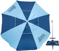 Tommy Bahama Fiberglass Beach Umbrella for Sand with Integrated Anchor