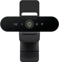 Logitech Brio 4K Webcam, Video Calling, Noise-Cancelling mic, HD Auto Light Correction, Wide Field of View, Windows Hello Works with Microsoft Teams, Zoom, Google Meet, PC/Mac/Laptop/MacBook/Tablet