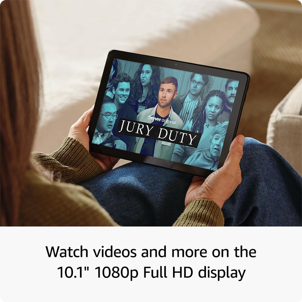 Like-New Amazon Fire HD 10 tablet, built for relaxation, 10.1" vibrant Full HD screen, octa-core processor, 3 GB RAM, 32 GB, Black