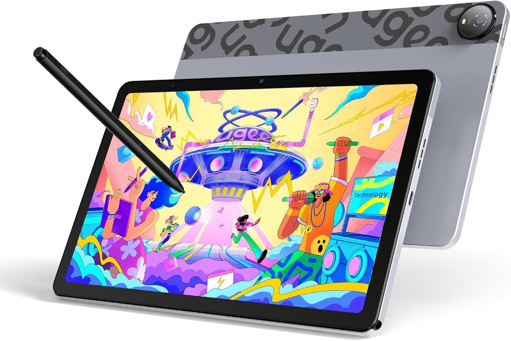 UGEE Pad Drawing Tablet No Computer Needed,Android 14 tablet drawing Stand for 7000mAh+18W Battery,6GB+128GB Fun Drawing Pad 2K Ultra HD Large Screen with Full-Laminated Screen,Standalone Tablet 10.36