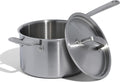 Made In Cookware | 4 Quart Stainless Steel Saucepan with Lid | 5 Ply Stainless Clad Sauce Pan | Professional Cookware | Crafted in Italy | Induction Compatible