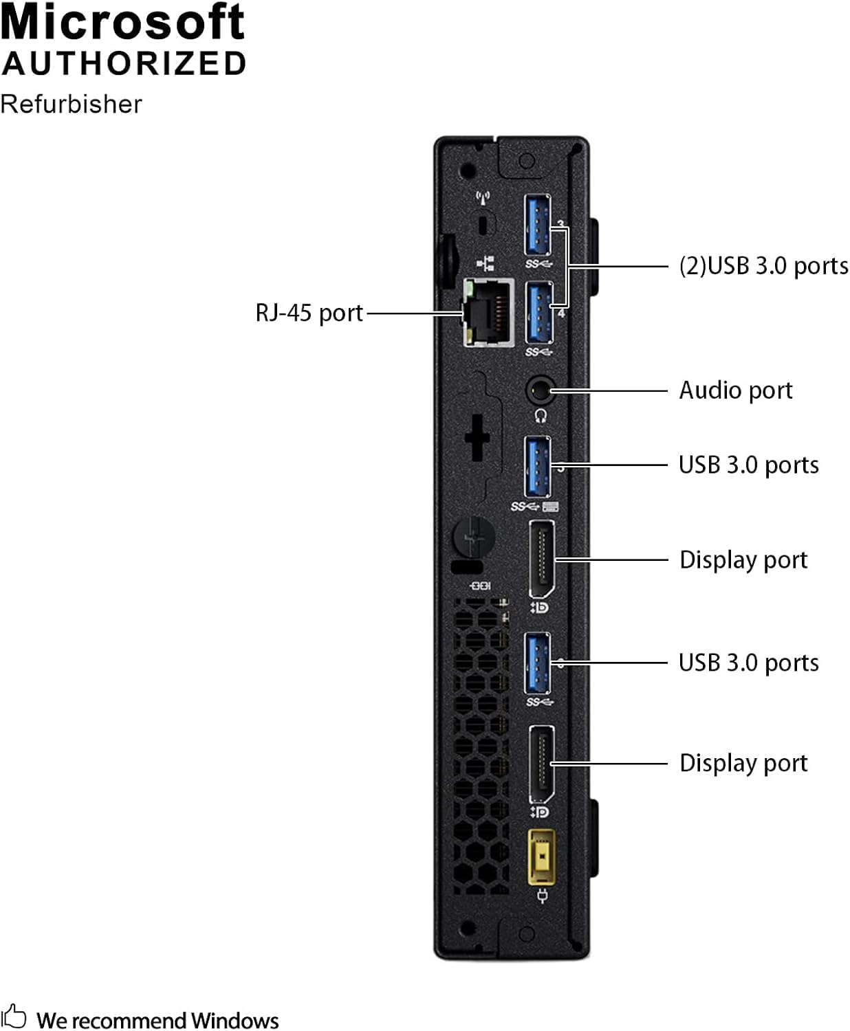 Lenovo ThinkCentre M900 Tiny Desktop Computer Micro PC, Intel Core i5-6500T Up to 3.1 GHz, 16GB RAM, 256GB SSD, USB 3.0, DisplayPort, WiFi, BT Windows 11 Pro (Renewed)