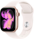 Apple Watch Series 11 GPS 42mm Smartwatch with Rose Gold Aluminum Case with Light Blush Sport Band - S/M. Sleep Score, Fitness Tracker, Health Monitoring, Always-On Display, Water Resistant