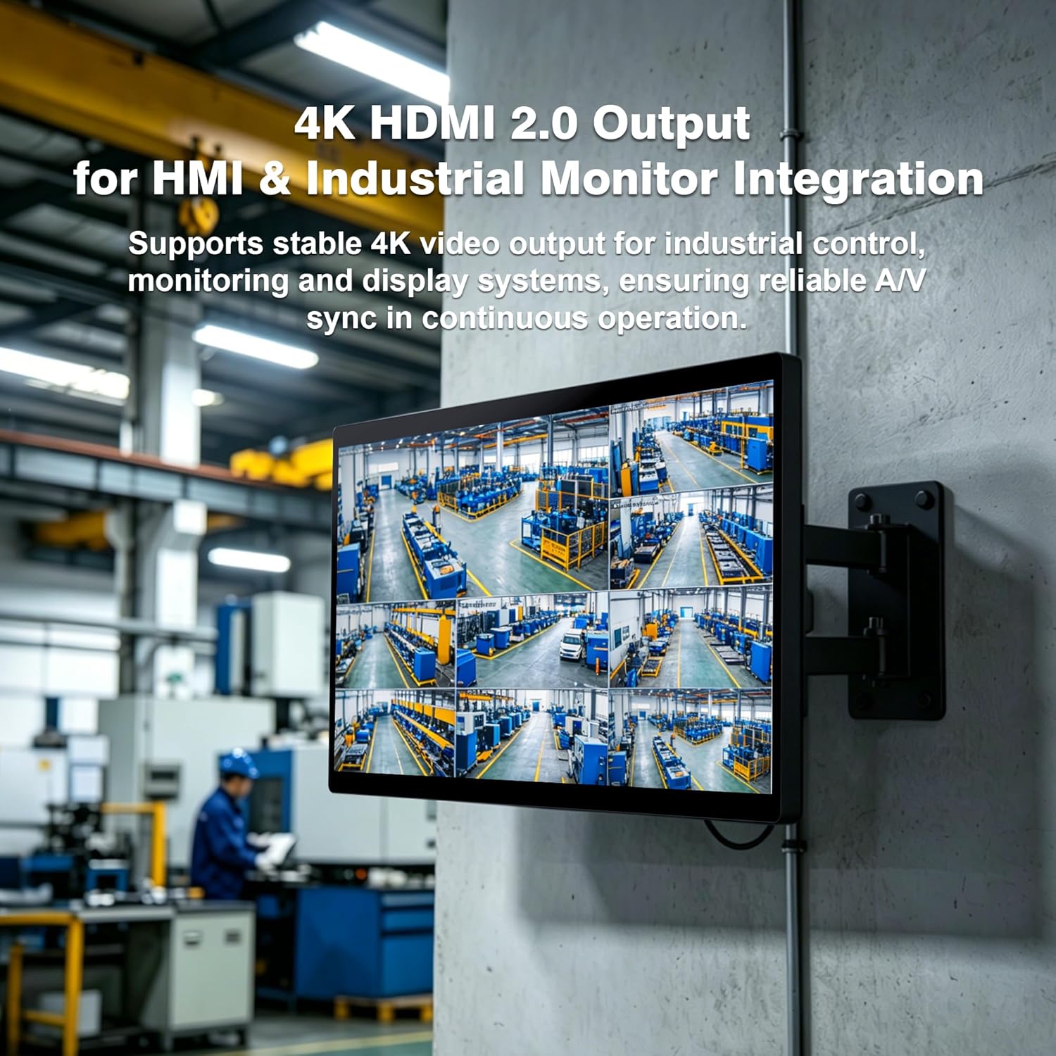 15.6" All-in-One Panel PC Industrial Computers, Android 12 Fanless Tablet RK3399 4GB RAM/64GB ROM, Embedded Touchscreen Computer HDMI 2.0 WiFi 5 Bluetooth 4.2 for Office/Automation/Kiosk/Bar/Warehouse