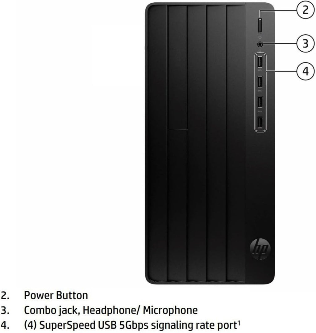 HP Desktop Computer Tower PC | Intel 6-Core i5-12500 | 8GB RAM + 256GB PCIe SSD | Complete Setup with WiFi, Bluetooth, Keyboard & Mouse | Windows 11 Home| Ideal for Home Office, Business & Student