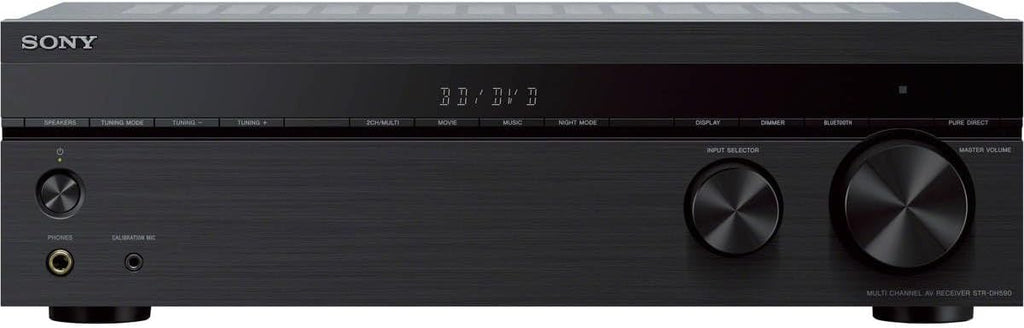 Sony STRDH590 5.2 Channel Surround Sound Home Theater Receiver: 4K HDR AV Receiver with Bluetooth,Black