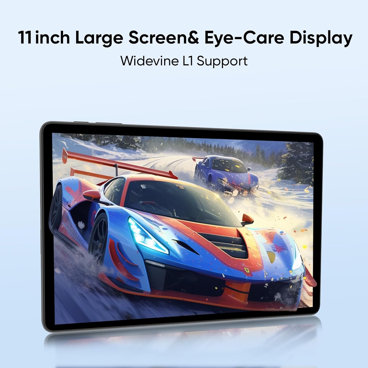 Tablet 11 Inch, Android 16, 32GB RAM+256GB Octa-Core, 8000mAh Battery, 1280 * 800 Touch Screen, 5+8MP Dual HD Camera (Black Case)