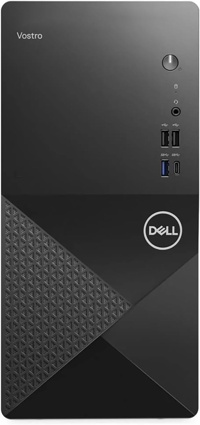 Dell Vostro Tower, 12th Gen Intel 4-Core i3-12100, 16GB DDR5 RAM, 512GB PCIe SSD, WiFi 6, Bluetooth, Windows 11 Pro