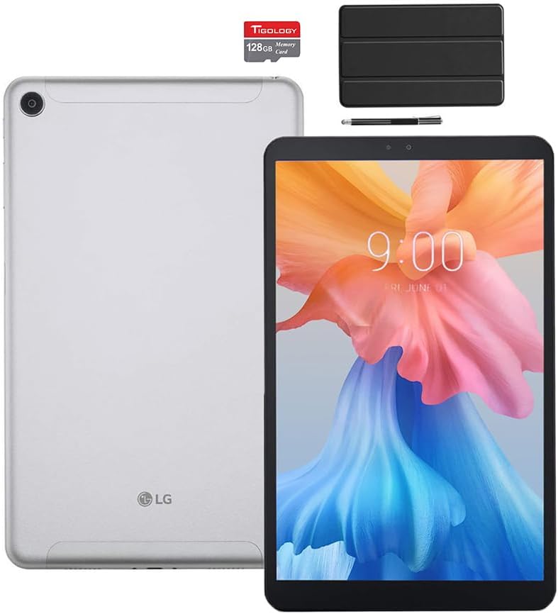 LG G PAD 5 10.1IN 32GB 4G LTE Unlock,Android 9.0,Qualcomm MSM8996 Snapdragon Processor, 4GB RAM, 32GB Storage + 128GB Memory Card, Bluetooth, Fingerprint Sensor