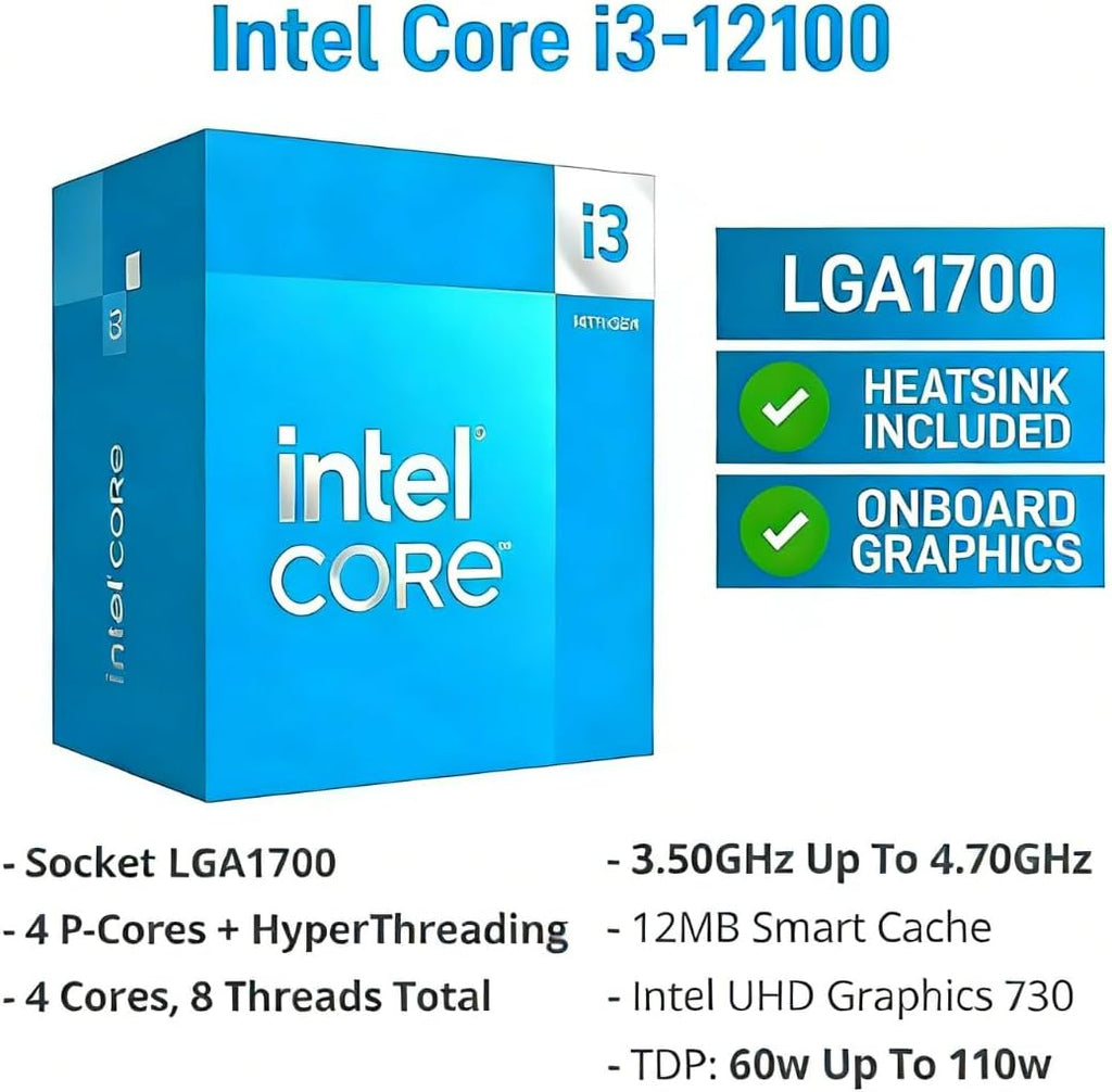 Dell Vostro Tower, 12th Gen Intel 4-Core i3-12100, 16GB DDR5 RAM, 512GB PCIe SSD, WiFi 6, Bluetooth, Windows 11 Pro