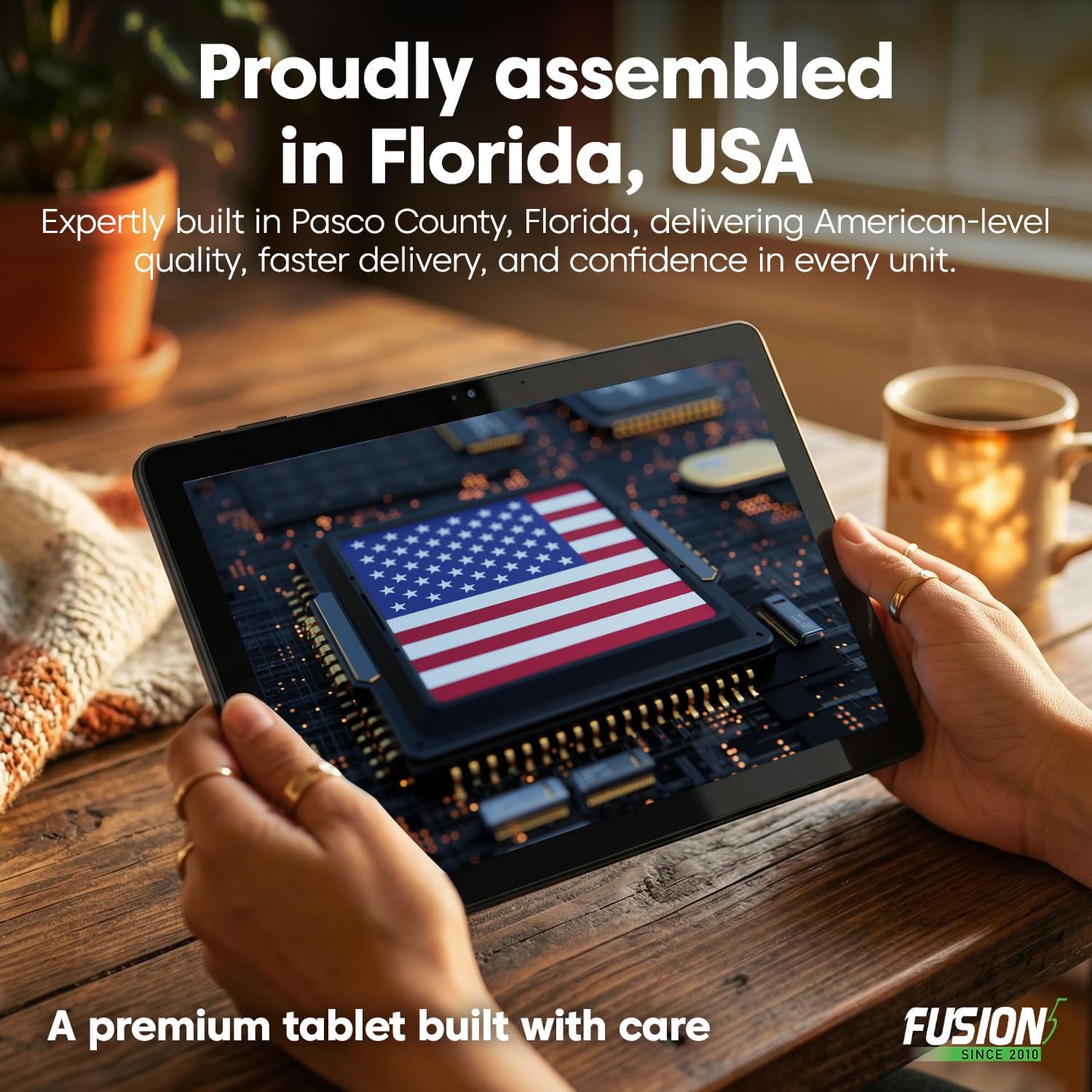 Fusion5 2026 New Version 10.1" Windows 11 Tablet PC - Built in USA - 15th Gen CPU, 12GB DDR5 RAM, 512GB SSD, 10 inch FHD+, Metallic, 158% Faster Than the Old Version of Our Windows Tablet Computer