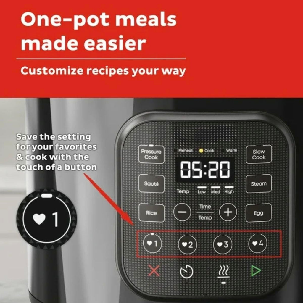 Instant Pot 8Qt Chef Series – 8 in-1 Multi-Cooker: Pressure, Slow, Rice & More – Easy Meals Fast