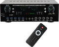 7 Channel Stereo Amplifier for Home Audio, AV-999BT Bluetooth 5.4 Audio Amplifier, Home Stereo Receiver with BT/CD/DVD/AUX/USB/SD/FM/Opt/COA/MIC, High Peak 1000W, Dual Transformers Design