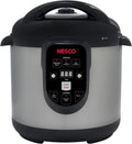 NESCO NPC‑9 Smart Electric Pressure Canner and Cooker for Home Food Preservation, 9.5‑Quart Stainless Steel with Digital Controls