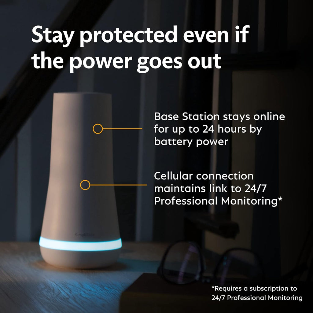 SimpliSafe 9 Piece Wireless Home Security System w/HD Camera - Optional 24/7 Professional Monitoring - No Contract - Compatible with Alexa and Google Assistant