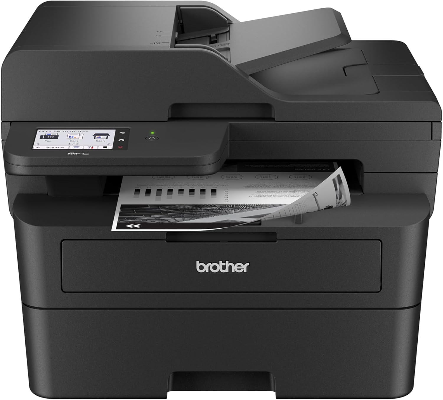Brother Professional Laser Printer with Scanner, High-Speed 36 ppm Monochrome All-in-One, Wireless Duplex Printing and Scanning, Cloud-Ready 3.5 in Touchscreen for Small Business (MFC-L2900DW)