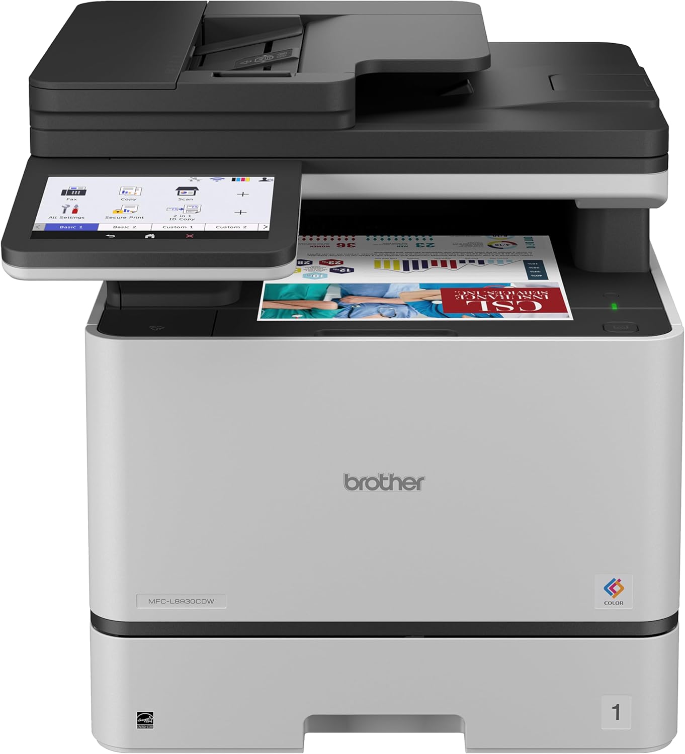 Brother MFC-L8930CDW Business Color Laser All-in-One Printer with Duplex Print, Scan, Copy, Low-Cost Printing, and Advanced Security Features