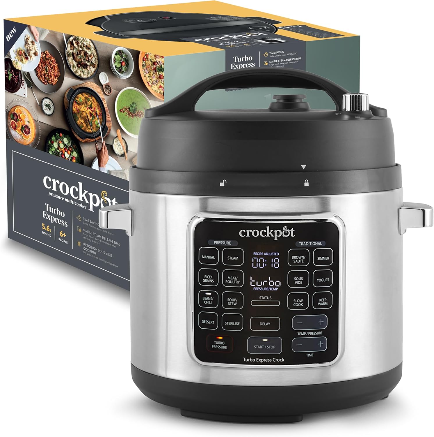 Multicooker crockpot turbo express 5.6l