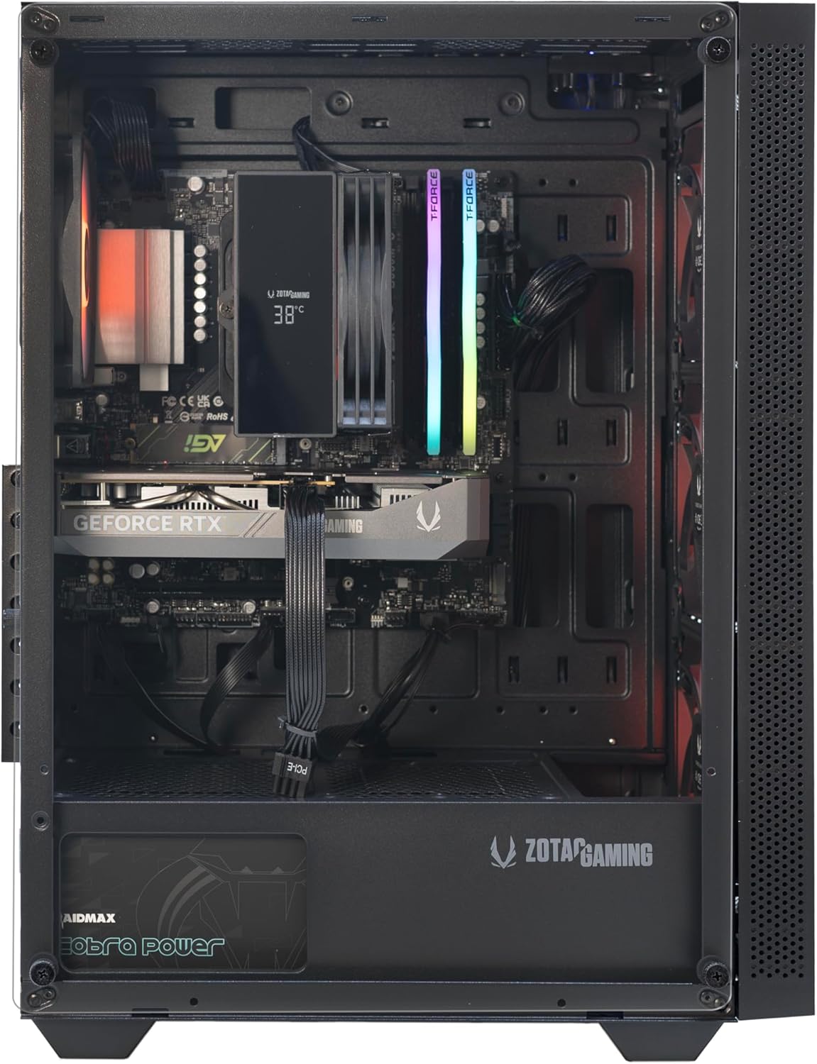 ZOTAC MEK AI-Enhanced Gaming PC Desktop Computer - NVIDIA GeForce RTX 5050, AMD Ryzen 5 5500 4.2GHz, 16GB DDR4, 1TB NVME M.2 SSD, 650W 80+ Gold PSU, WiFi 6E, Windows 11 Home
