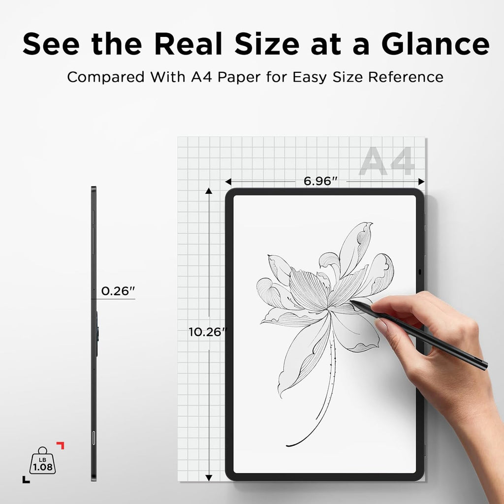 TCL NXTPAPER 11 Plus Android Tablet, 11.5" 120Hz 2.2K Drawing Pad & Digital Notebook, 4096-Level Stylus & Flip Case Included, NXTPAPER 4.0 Display, AI Tools, 8+8GB RAM, 256GB Storage, 8000mAh Battery