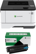 Lexmark MS431DN Laser Printer - Monochrome - 42 ppm Mono - 2400 dpi - Automatic Duplex Print - 100 Sheets Input - Gigabit Ethernet (29S0050) Bundle with Lexmark 55B1000 Black 3K Yield Toner Cartridge