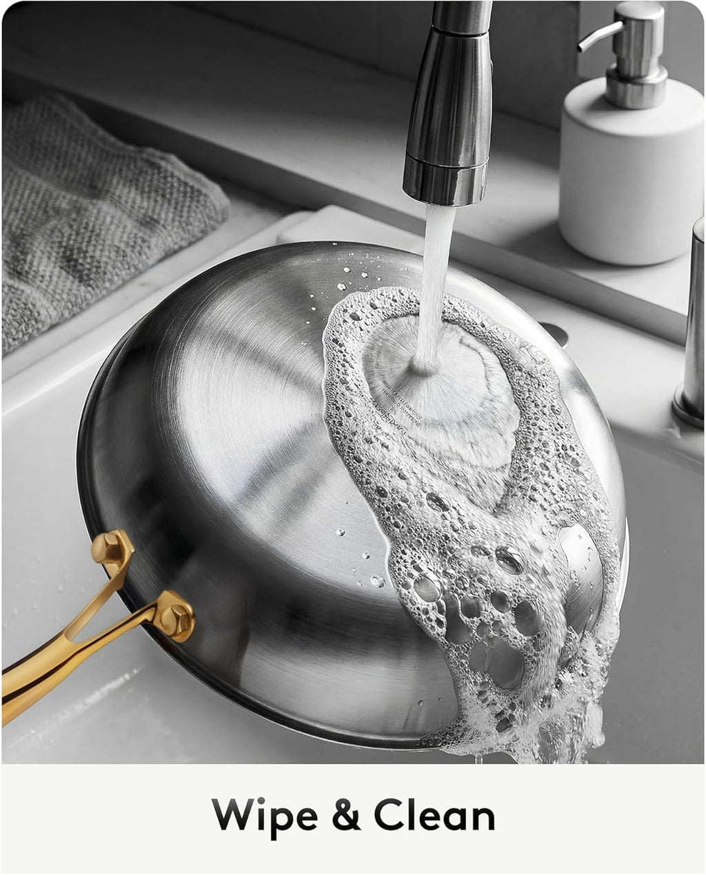 Titanium Pans for Cooking | 12 Inch Pure Tagine Titanium Skillet with Lid | Hammered Chef-Grade Design | PFAS/PFOA/PTFE-Free | Induction & Oven-Safe