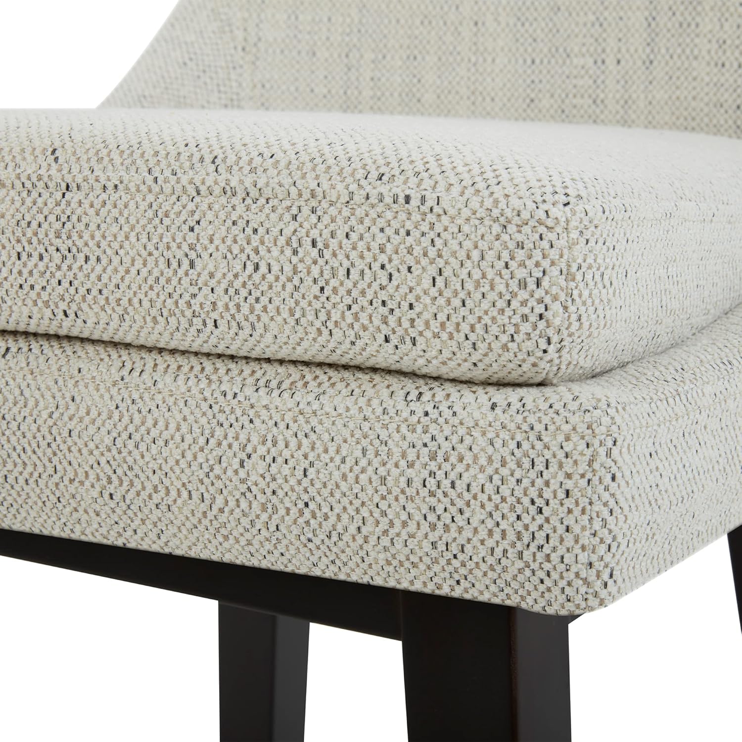 CHITA Bar Height Swivel Barstool with Back Set of 2, FSC Certified Upholstered Bar Stool, 30.7" H Seat Height, Fabric in Ivory