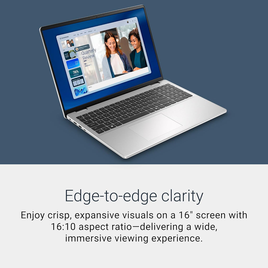 Dell 16 Laptop DC16256-16.0-inch 16:10 2K Touchscreen Display, AMD Ryzen AI 7 350 Processor, AMD Radeon Graphics, 32GB Memory, 1TB SSD, Windows 11 Home, Copilot+, Onsite Service, Platinum Silver