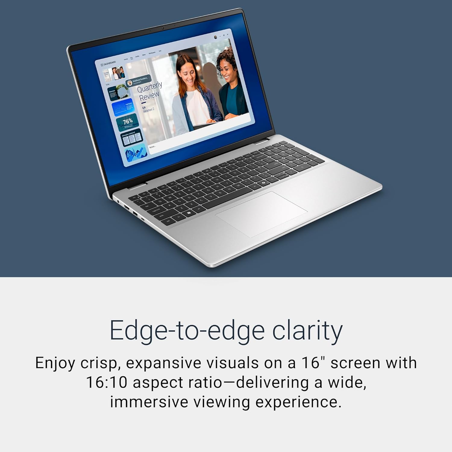 Dell 16 Laptop DC16256-16.0-inch 16:10 2K Touchscreen Display, AMD Ryzen AI 7 350 Processor, AMD Radeon Graphics, 32GB Memory, 1TB SSD, Windows 11 Home, Copilot+, Onsite Service, Platinum Silver