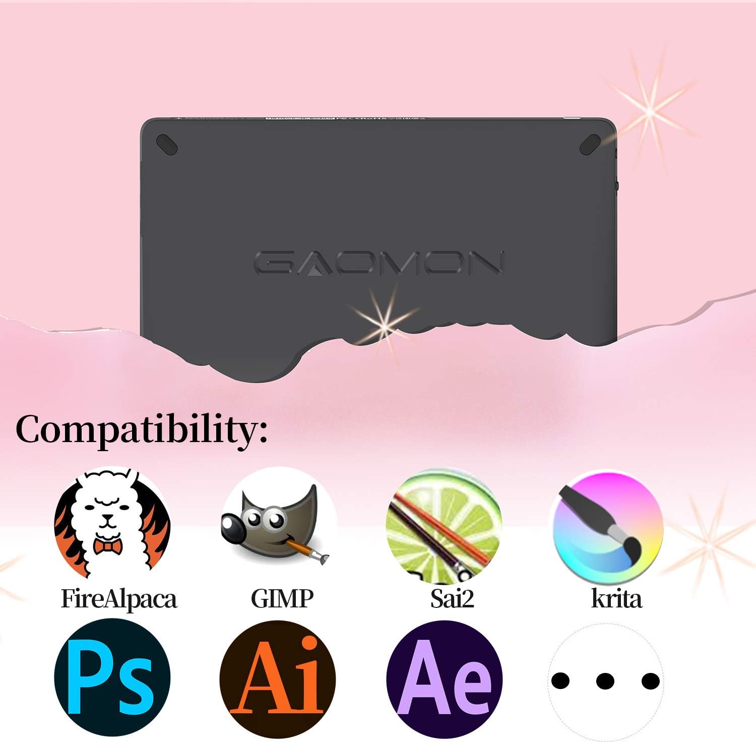 GAOMON PD1220 11.6'' Pen Display (Charcoal Grey) 86% NTSC Full Laminated Graphics Drawing Tablet with Tilt Support 8192 Levels Passive Stylus, Compatible with Windows & Mac &Android