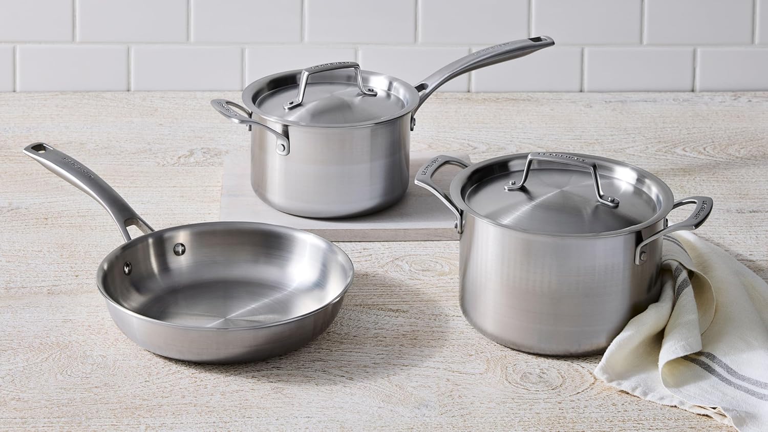 Le Creuset Stainless Steel Essential Saucepan, 2qt