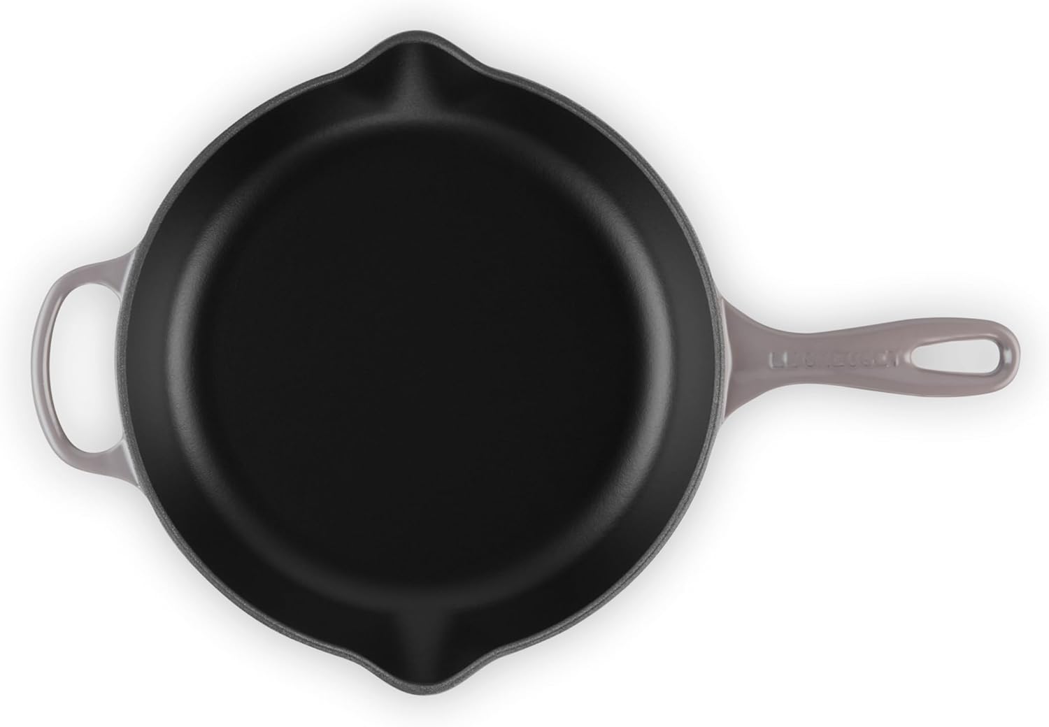 Le Creuset Enameled Cast Iron Signature Iron Handle Skillet, 10.25", Oyster