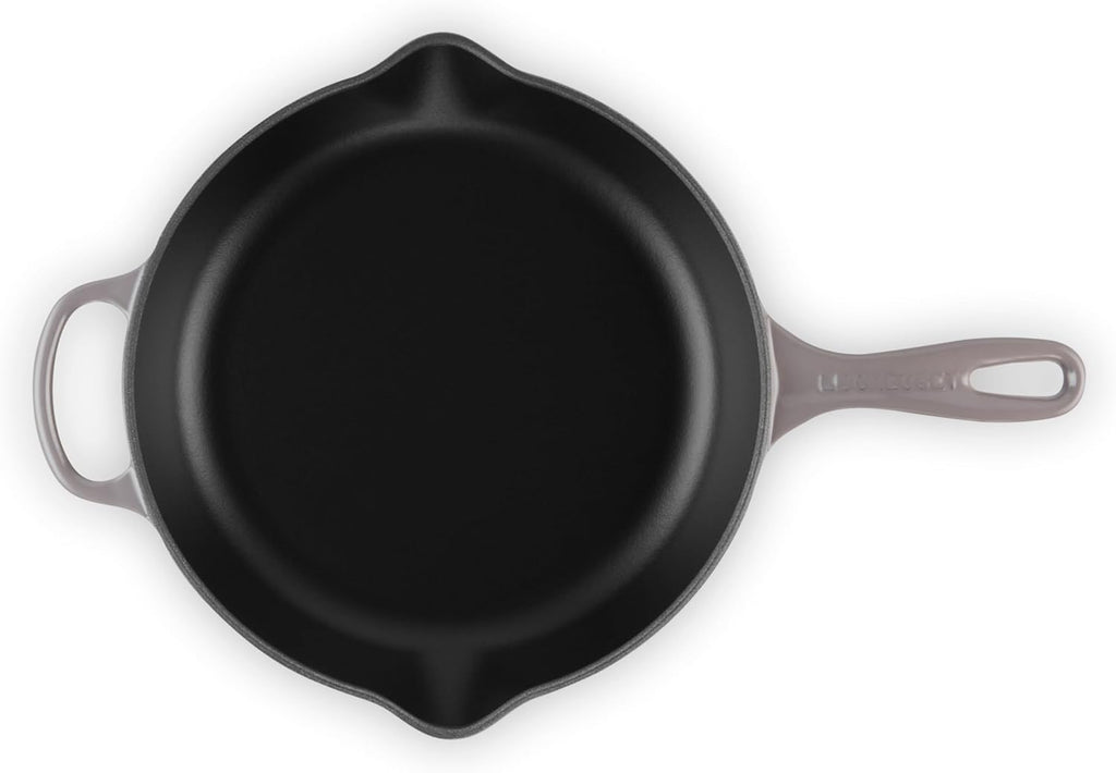 Le Creuset Enameled Cast Iron Signature Iron Handle Skillet, 10.25", Oyster