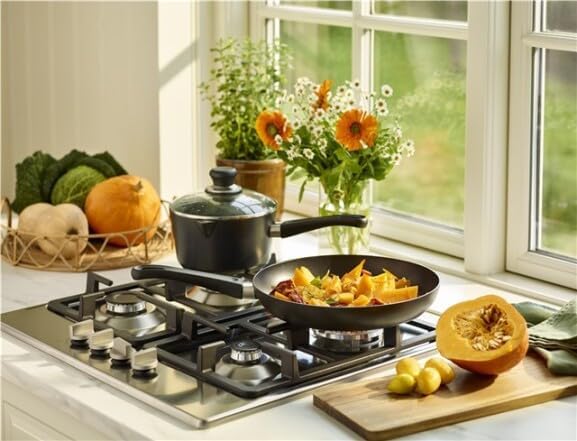 SCANPAN USA Inc Scanpan Classic 3-Quart Covered Saucepan, Black/Clear