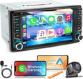 7 Inch Car Radio for Toyota 4Runner 2003-2009, for Tundra 2003-2006, for Sequoia 2003-2007, Car Stereo with CD/DVD Player- CarPlay & Android Auto,Bluetooth & FM Radio
