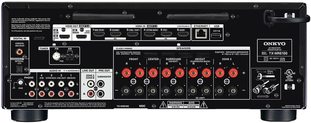 Onkyo TX-NR6100 7.2 Channel THX Certified Network AV Receiver - Black