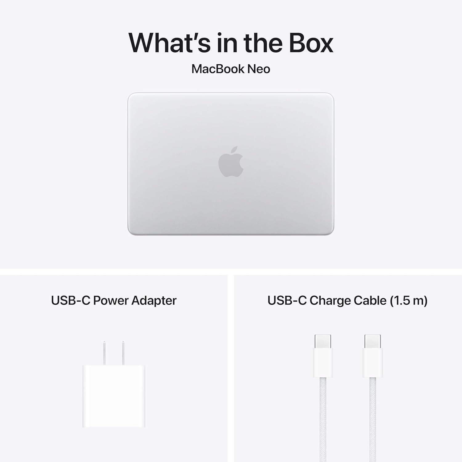 Apple 2026 MacBook Neo 13-inch Laptop with A18 Pro chip: Built for AI and Apple Intelligence, Liquid Retina Display, 8GB Unified Memory, 256GB SSD Storage, 1080p FaceTime HD Camera; Silver