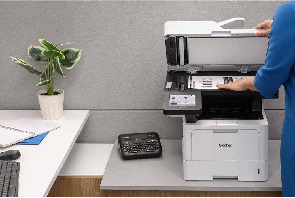 Brother Professional Laser Printer All-in-One with Scanner and Copier, High-Speed 50 ppm Monochrome Printing, Wireless Network Ready, Dual-Band WiFi, Auto 2-Sided Print (MFC-L5915DW)