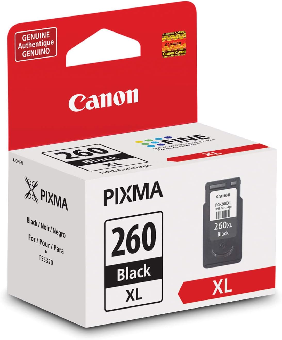 Canon PIXMA TS6420a All-in-One Wireless Inkjet Printer Print,Copy,Scan, Black & Canon PG-260Xl Black Ink Cartridge & Canon PG-260 XL/CL-261 XL Value Pack