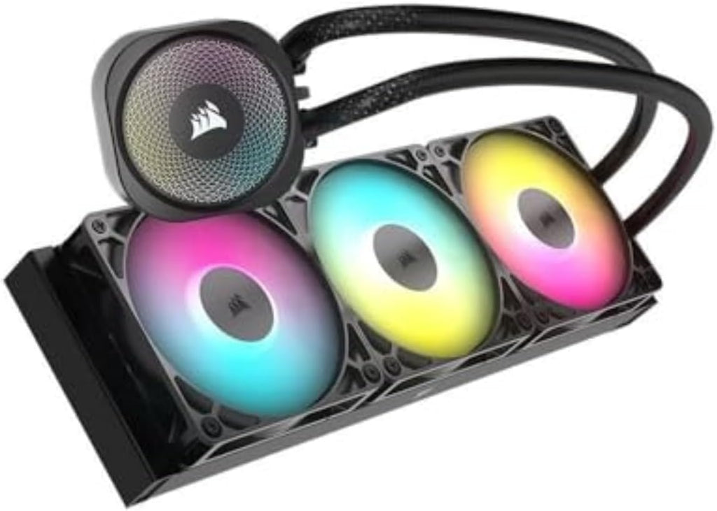 CORSAIR Nautilus 360 RS ARGB Liquid CPU Cooler – 360mm AIO – Low-Noise – Direct Motherboard Connection – Daisy-Chain – Intel LGA 1851/1700, AMD AM5/AM4 – 3X RS120 ARGB Fans Included – Black