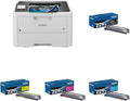 Brother HLL3280CDW Printer and TN229XL Black and Colors (C, M, & Y) High Yield Toners