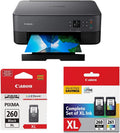 Canon PIXMA TS6420a All-in-One Wireless Inkjet Printer Print,Copy,Scan, Black & Canon PG-260Xl Black Ink Cartridge & Canon PG-260 XL/CL-261 XL Value Pack