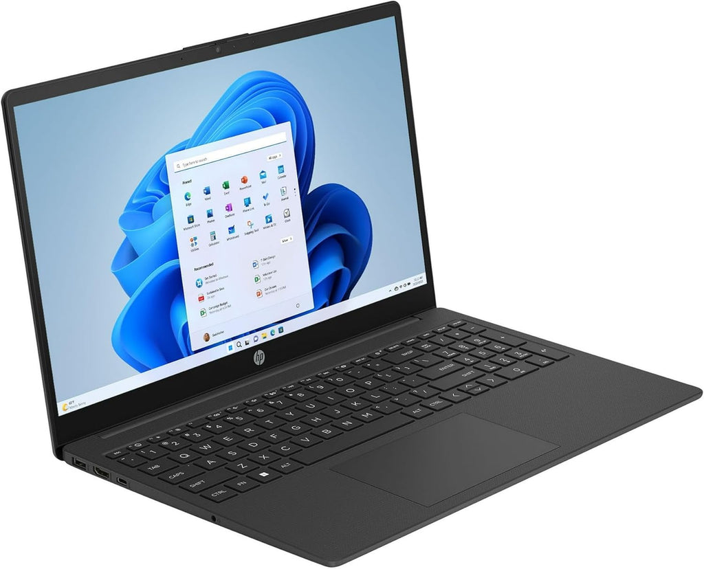 HP 15.6" HD Display Laptop | Intel Processor N200 | Intel UHD Graphics | Microsoft 365 Included | Black| 4GB RAM | 128GB SSD | Windows 11 S | Bundle with Wireless Mouse