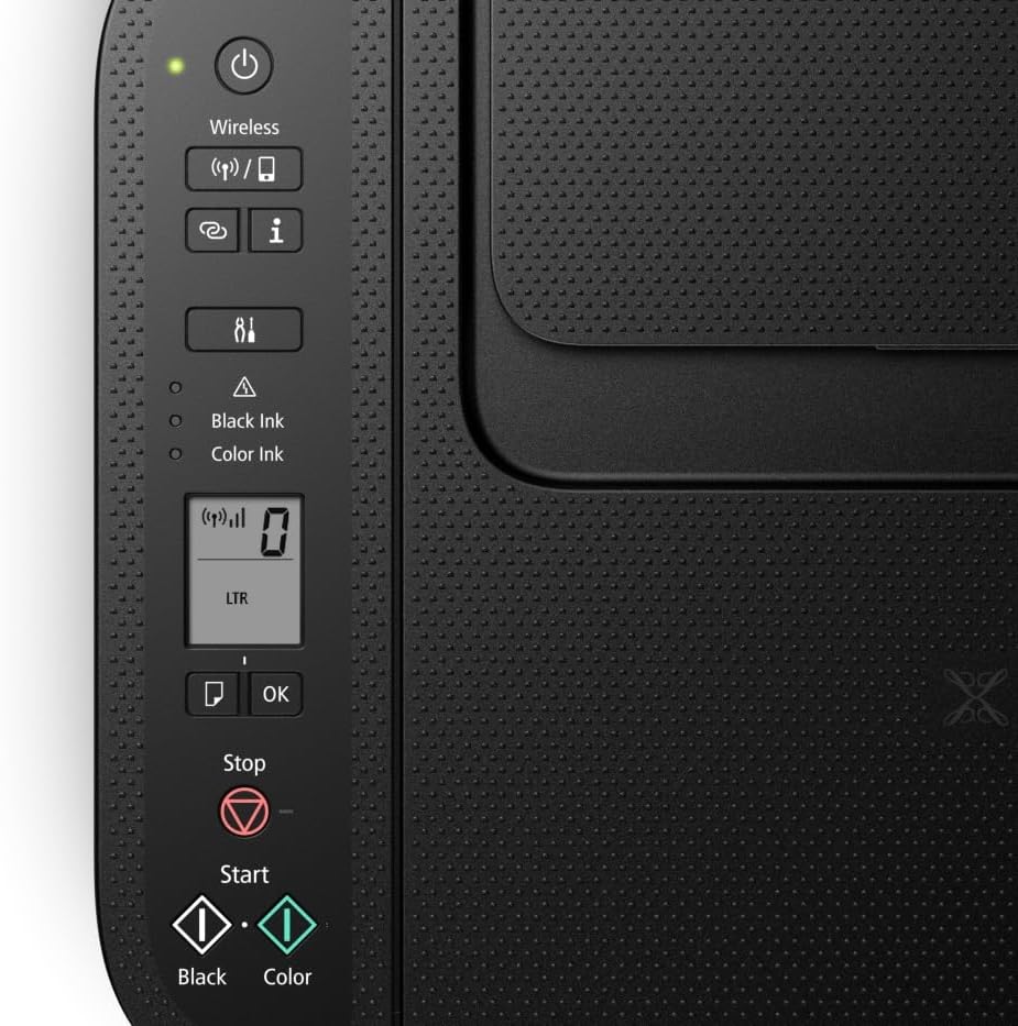 Canon PIXMA TS3720 - Wireless All-in-One Home Office Printer, Copier, Scanner, Mobile Friendly, Black